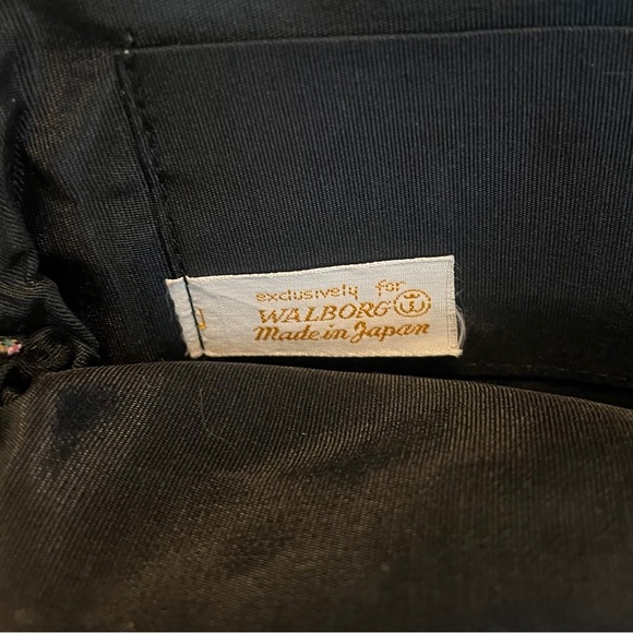 Vintage 60s Walborg mini floral tapestry evening bag - Picture 11 of 14